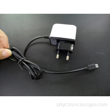 5V 2A Medical adapter wall mount power supply with CE ROHS FCC KC certificates
